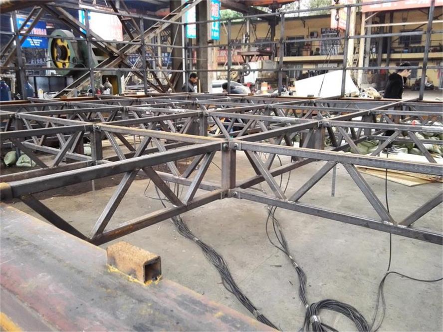 6mx6m格構雙向梁足尺試驗